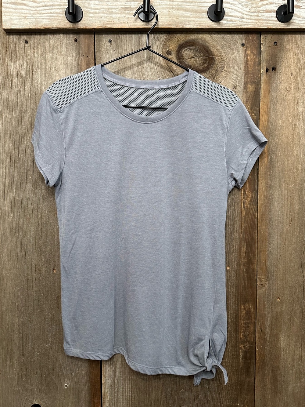 Old Navy Active Short Sleeve Mesh Back Side Tie T-Shirt Gray Size XXL 16 Girls